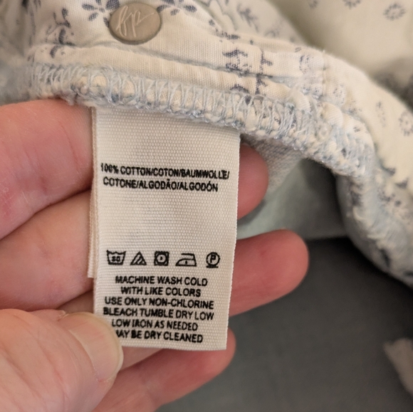 We The Free Going Rogue Denim Tidal Wave Mini Skirt - Picture 10 of 10